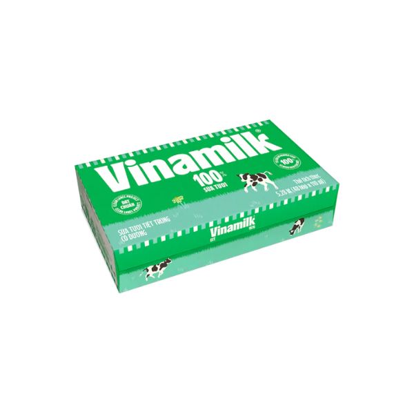 SỮA TƯƠI TIỆT TRÙNG VINAMILK CÓ ĐƯỜNG 110ML (48H/THÙNG)