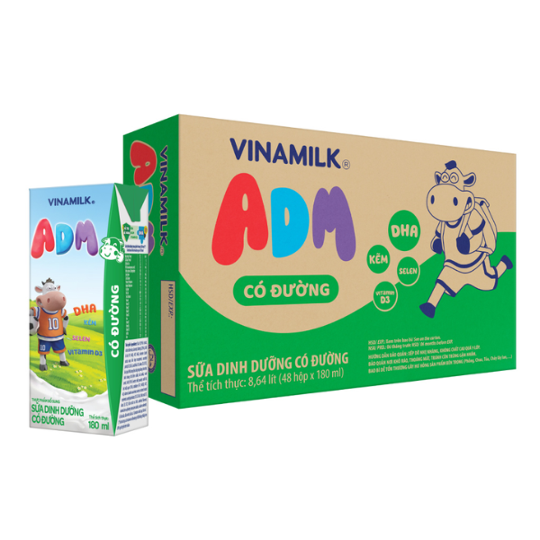 SỮA DINH DƯỠNG VINAMILK ADM 180ML (48H/THÙNG)