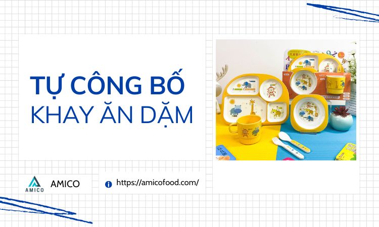 Amico tự công bố sản phẩm khay ăn dặm nhiều ngăn