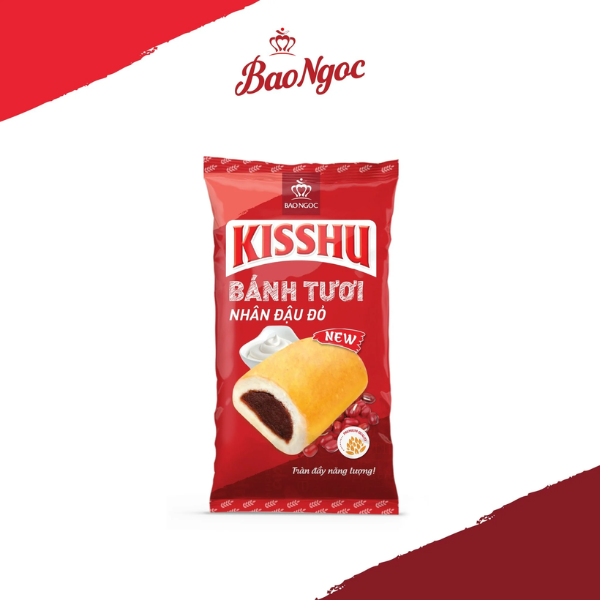 BÁNH BẢO NGỌC KISSHU NHÂN ĐẬU ĐỎ 50G