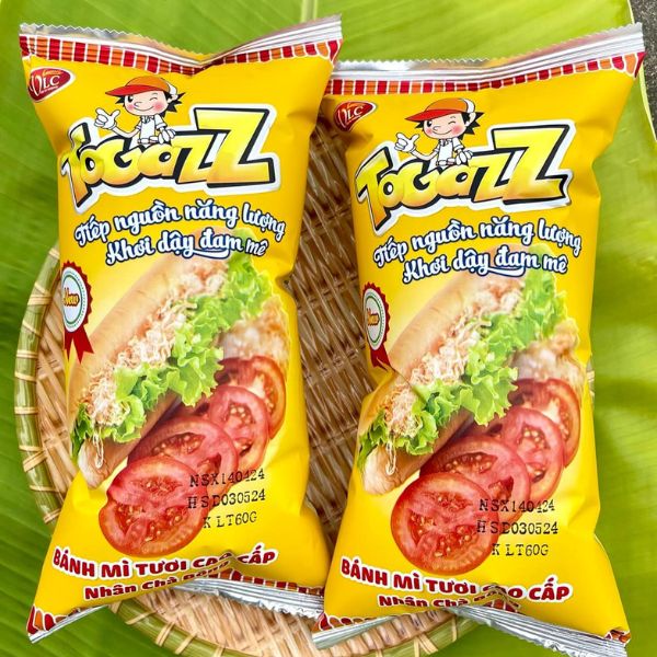 BÁNH MỲ TOGAZZ RUỐC 60G (50C/THÙNG)