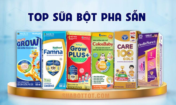 Top 10 Loại Sữa Bột Pha Sẵn Cho Trẻ Tốt Được Mẹ Việt Tin Dùng