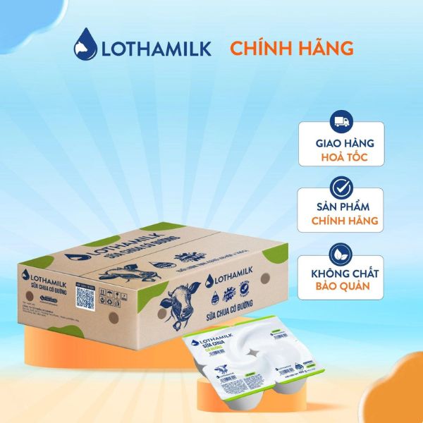 SỮA CHUA ĂN LONG THÀNH 100G TRẮNG (48H/THÙNG)