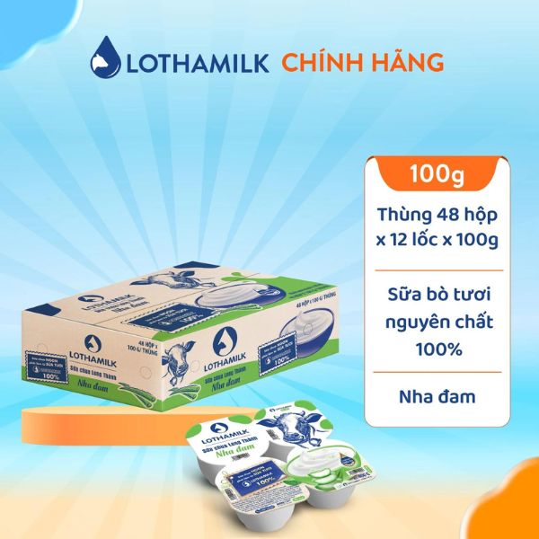 SỮA CHUA ĂN LONG THÀNH 100G NHA ĐAM (48H/THÙNG)