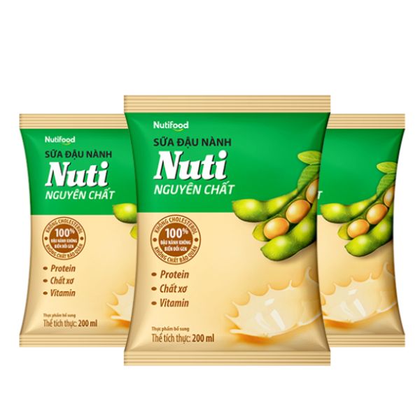 SỮA ĐẬU NÀNH NUTIFOOD BỊCH 200ML (36BICH/THÙNG)