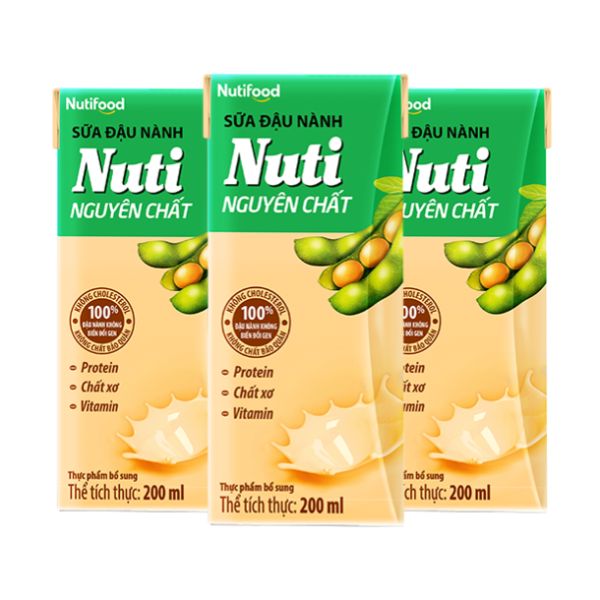 SỮA ĐẬU NÀNH NUTIFOOD  HỘP 200ML (/THÙNG)