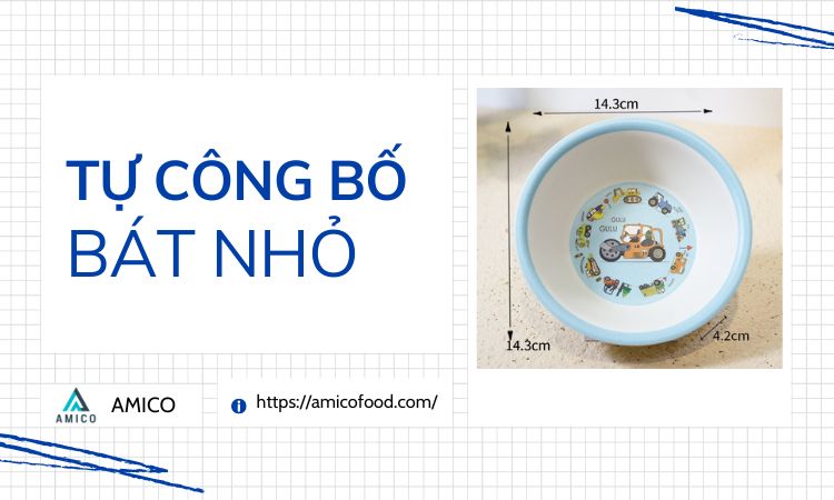 Amico tự công bố sản phẩm bát nhỏ in họa tiết