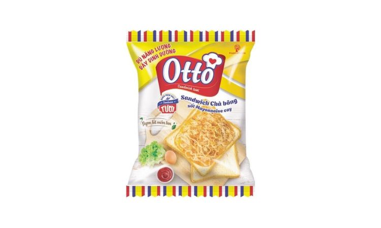 Bánh chà bông ăn liền sốt mayonnaise Otto