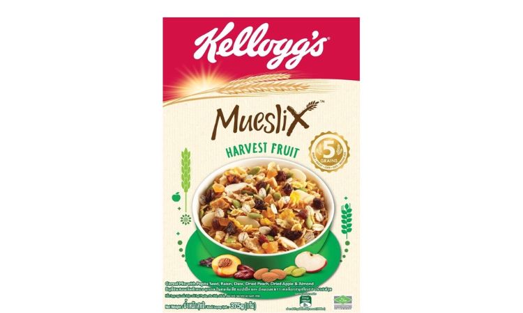 Ngũ cốc trộn trái cây khô Kellogg's Mueslix Harvest Fruit