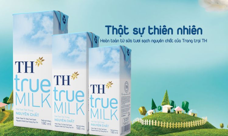 Sữa tươi TH True Milk được yêu thích